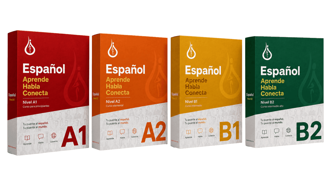 Manuales de español Aleph Center, niveles A1 a B2